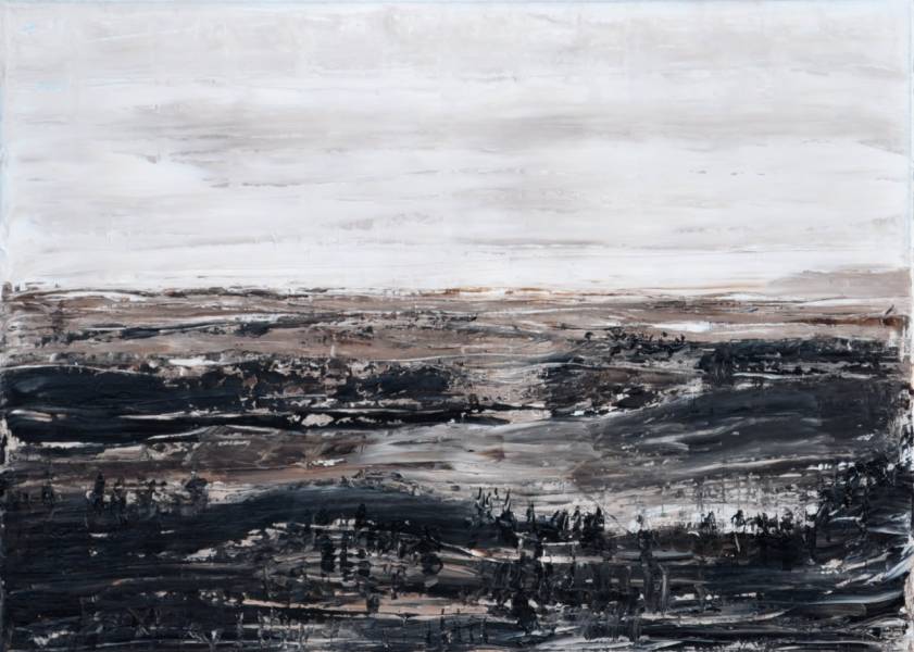 Braune Landschaft, Gemälde